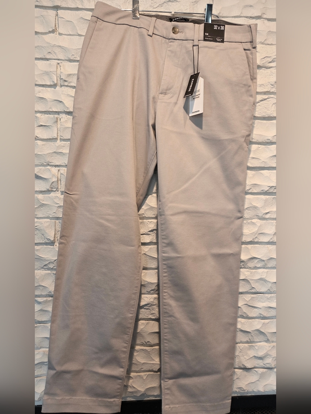 Express Men's Chinos in Light Taupe